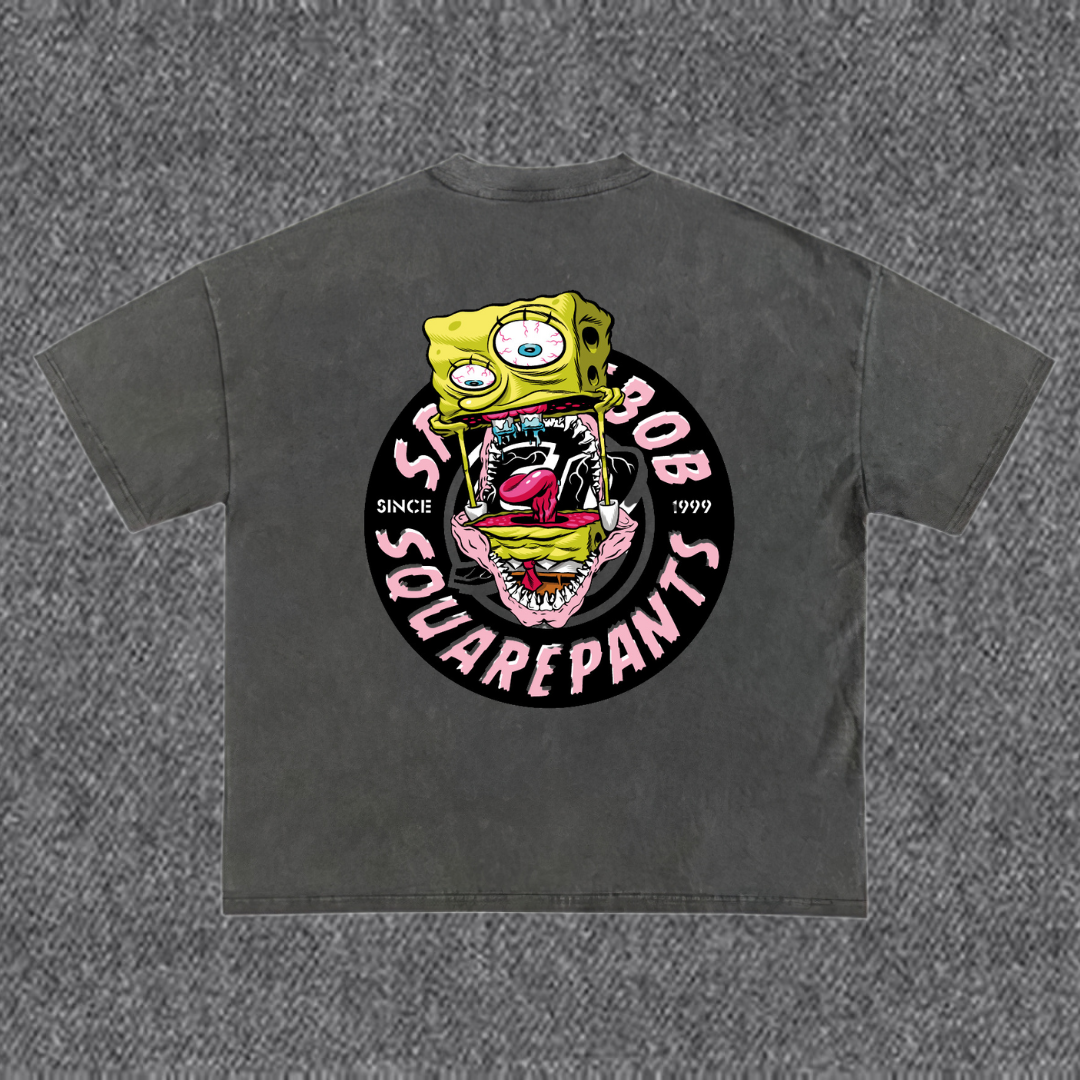 BOB ESPONJA GORE / CAMISETA ACID WASH – "Deep Sea Nightmare" Edition