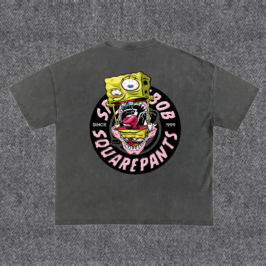 BOB ESPONJA GORE / CAMISETA ACID WASH – "Deep Sea Nightmare" Edition