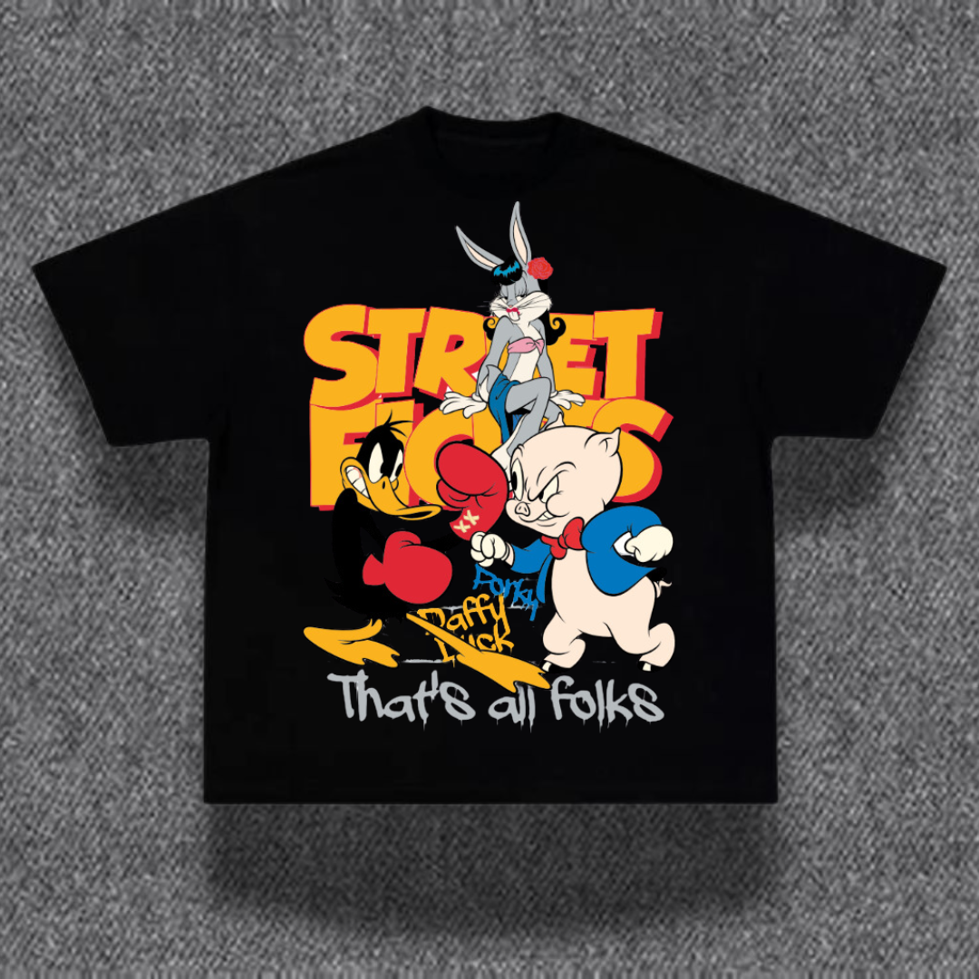 STREET FIGHT LOONEY TUNES / BOXI FIT  NEGRA – "Toon Brawl" Edition