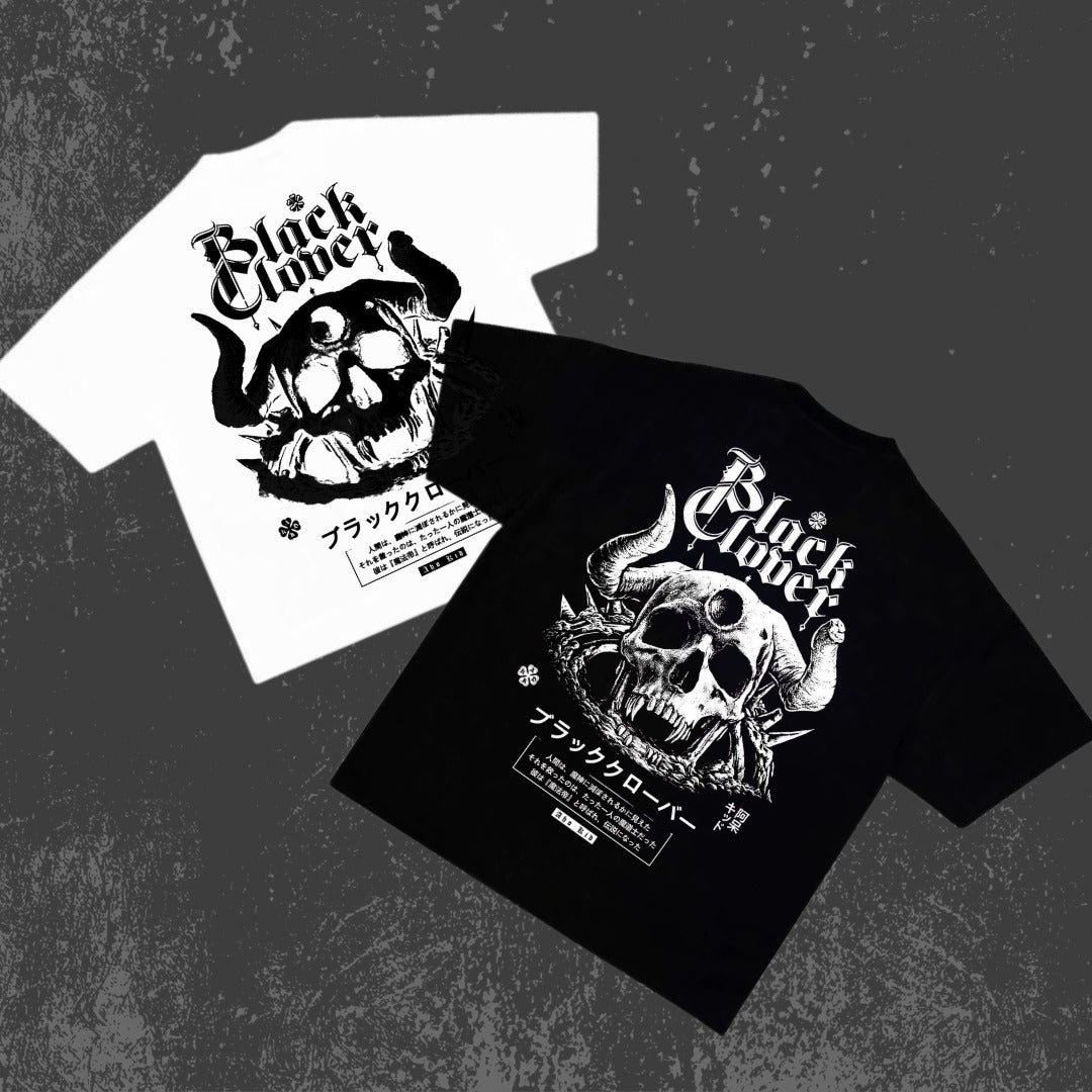 BLACK CLOVER BIZARRO / CAMISETA NEGRA – "Twisted Magic" Edition