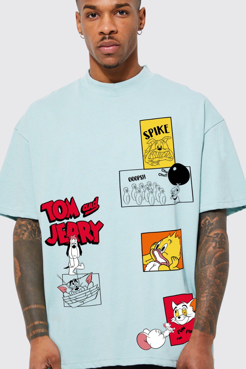 TOM & JERRY /  CAMISETA OVERSIZE – "Catch Me If You Can" Edition